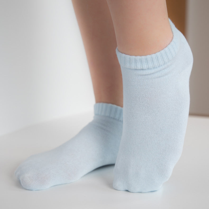 Unisex Anti-Blister Blue Ankle Socks – Gel-Protected - Blue - 36-39