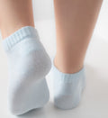 Unisex Anti-Blister Blue Ankle Socks – Gel-Protected - Blue - 40-45