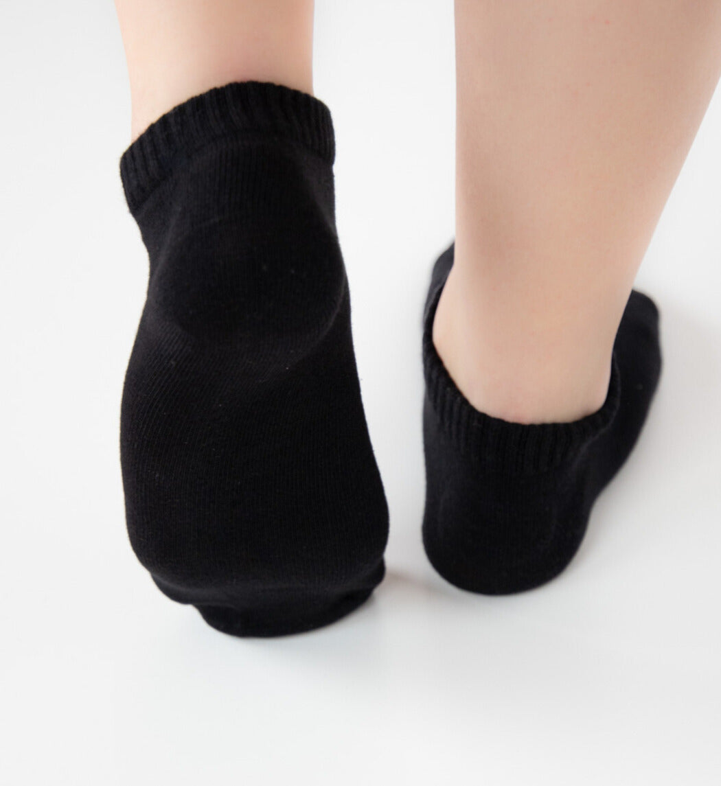 Unisex Anti-Blister Black Ankle Socks – Gel-Protected - Black - 36-39